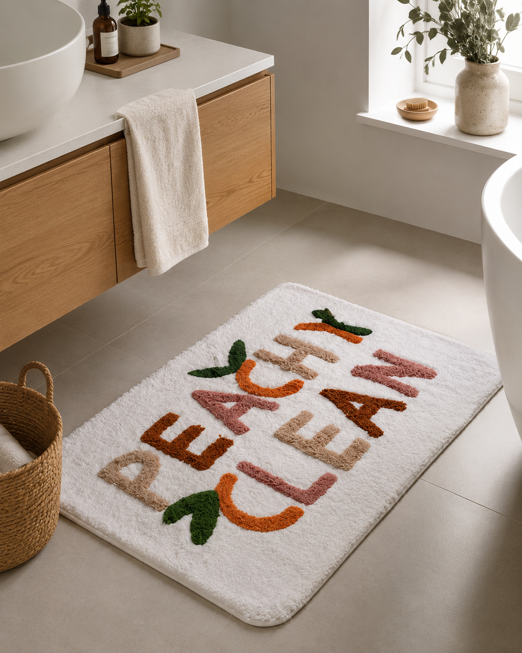 Peachy Clean Bath Mat